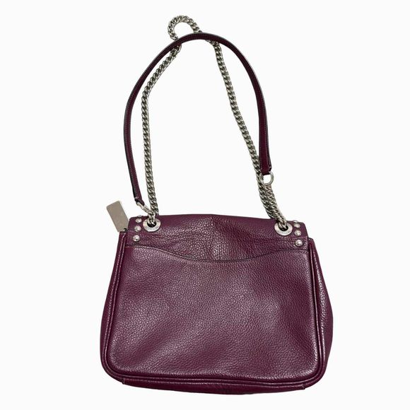 COACH KLARA RIVET PEBBLE PLUM CROSSBODY