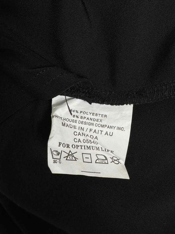 SYMPLI CANADA CROP SMOCK SLEEVELESS BLACK TOP LAYERED SIZE 8