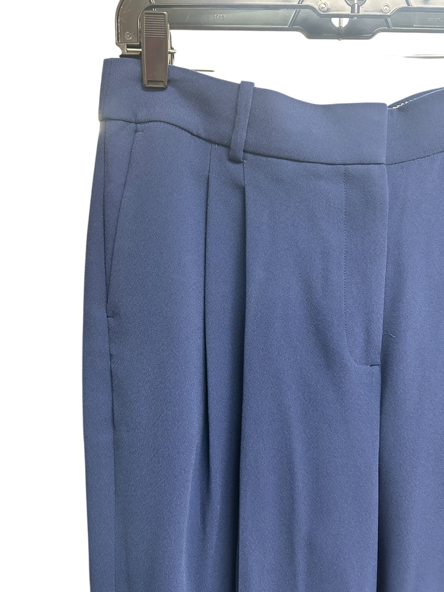 JCREW ESSENTIAL WIDE LEG CITY CREPE TROUSER -MEDITERRANEAN NAVY SIZE 12