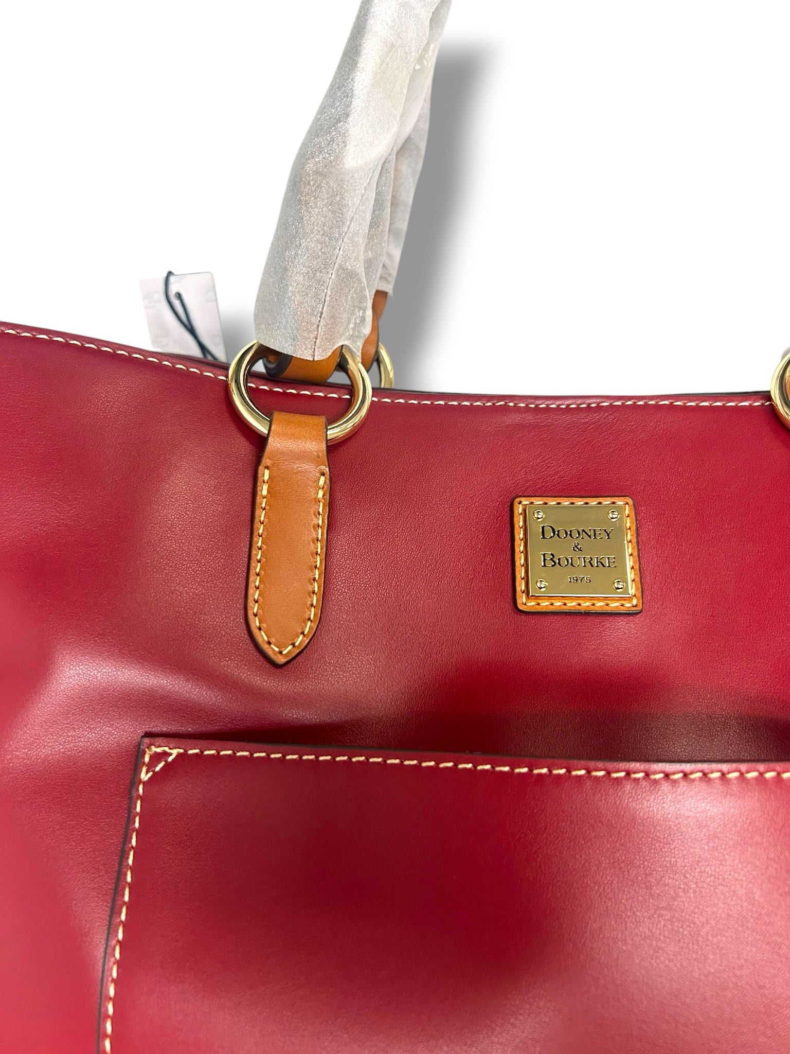 NWT DOONEY AND BOURKE WEXFORD LEATHER TAMMY LARGE TOTE IN MULBERRY
