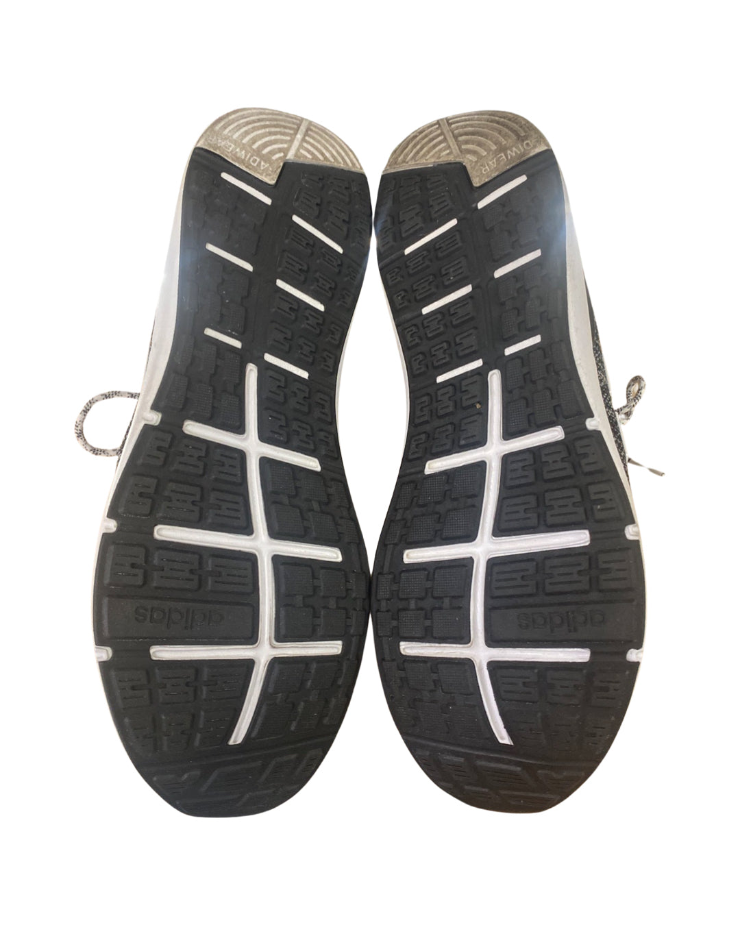 ADIDAS ENERGY FALCON KNIT RUNNING SNEAKERS BLK/GRAY SIZE 14