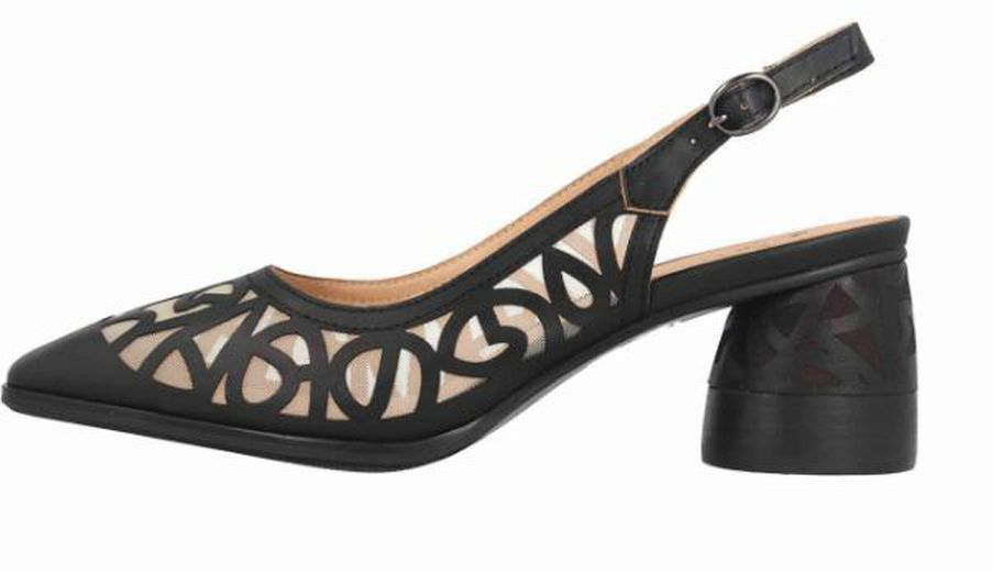 L'ARTISTE SPRING STEP LASER CUT BLOCK HEEL SIZE: 40