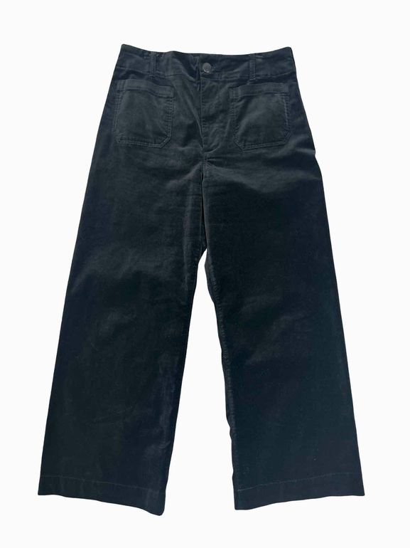 ANTHROPOLOGIE SMAEVE VELVET THE COLETTE WIDE LEG PANT SIZE: 32