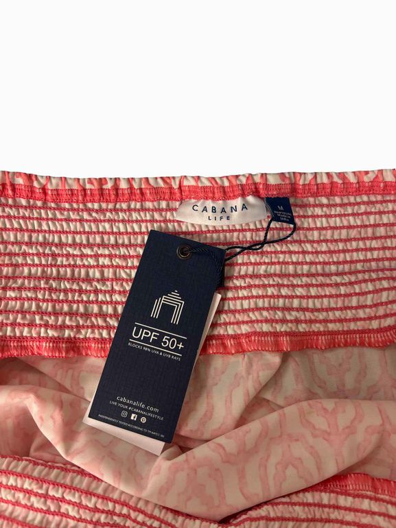 CABANALIFE NWT NAPA COVERLUX SMOCKED DRESS SIZE: M