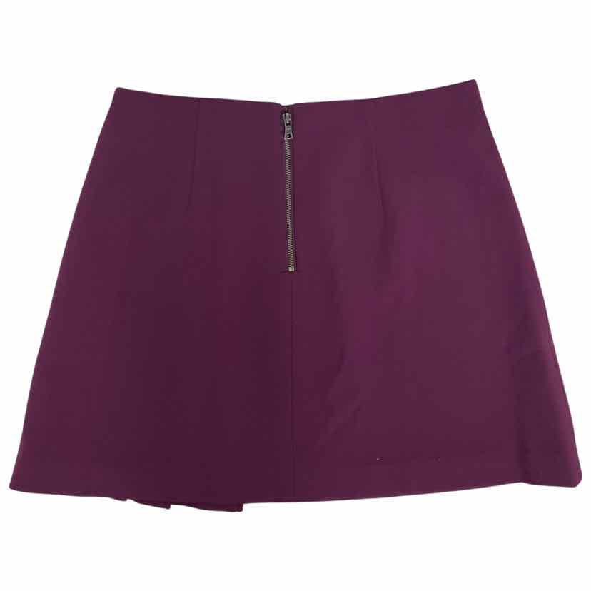 ALICE & OLIVIA PLUM SEMIRA PLEATED MINI SKIRT SIZE 2