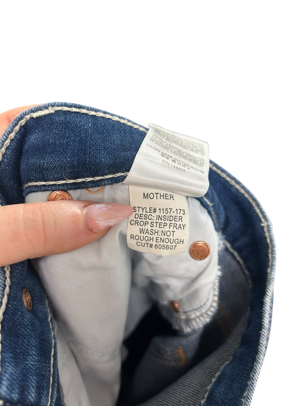 MOTHER THE DOUBLE DAZZLER IN LBO BEYOND THE SKY JEANS SIZE 30