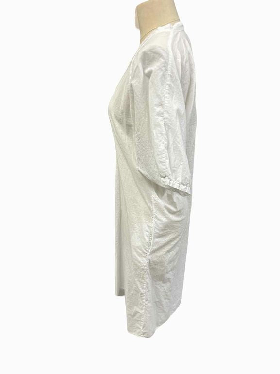 PIPSQUEAK CHAPEAU 100% COTTON SPLIT NECK UNLINED DRESS SIZE: S