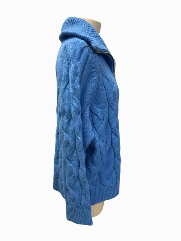 TALBOTS SNWT CABLE KNIT ZIP UP SIZE: 2X