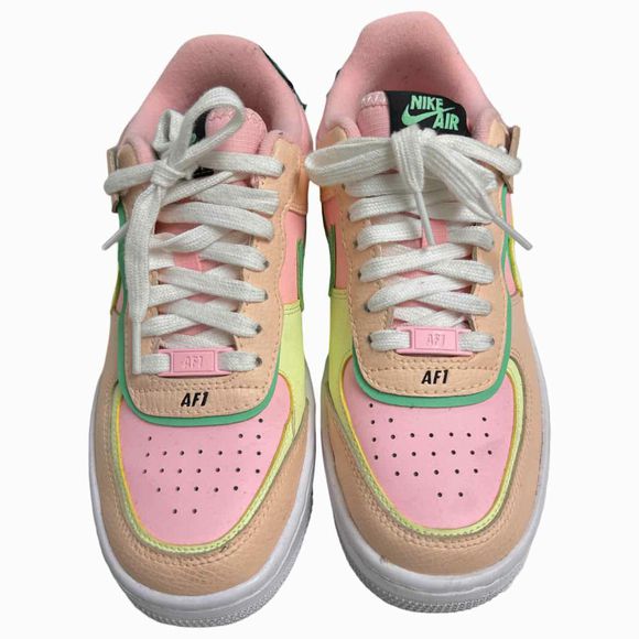 NIKE AIR FORCE 1 PINK/GREEN "ARCTIC PUNCH"  SIZE 7