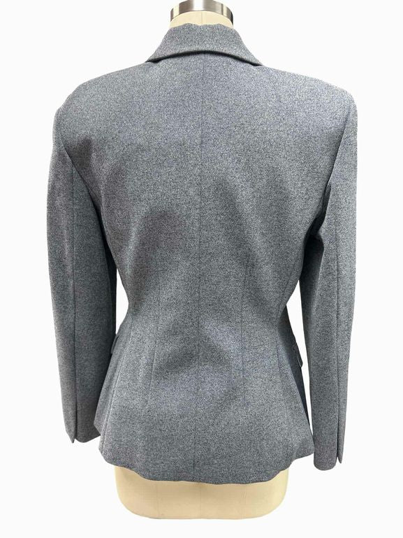 THEORYNWT! DOUBLE BREASTED ANGLED JACKET WARWICK PONTE SIZE: 8