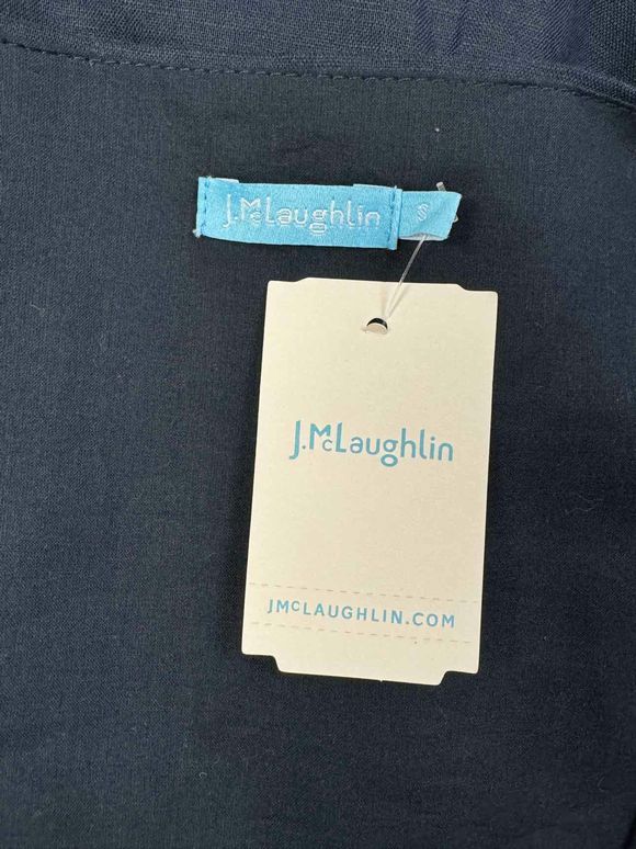 JMCLAUGHLIN NEW! RUTH SLEEVELESS LINEN NAVY MAXI DRESS SIZE S