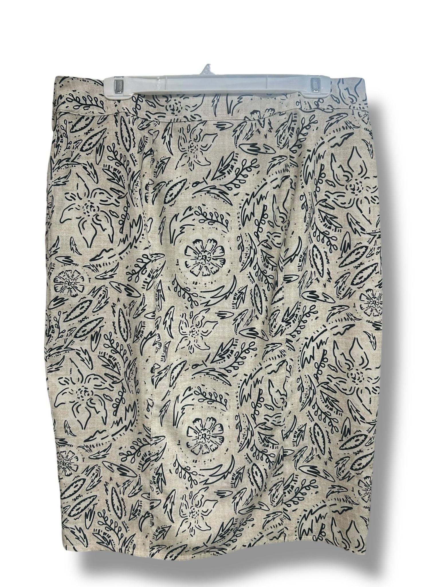 RIPSKIRT HAWAII WRAP SKIRT FLORAL RUSTICA BEIGE BLACK SIZE LARGE