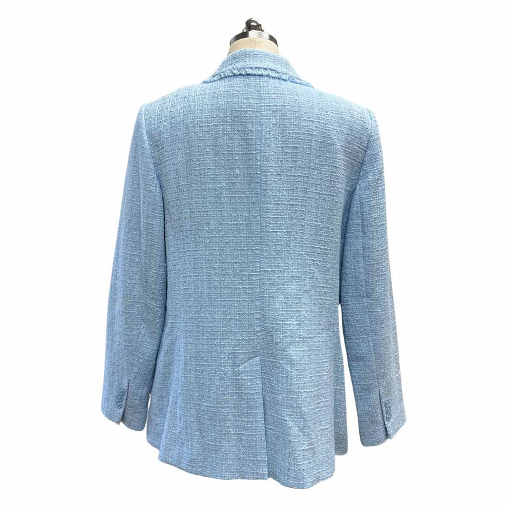 BROOK BROTHER NWT! BABY BLUE TWEED BLAZER DOUBLE BREASTED SIZE 12