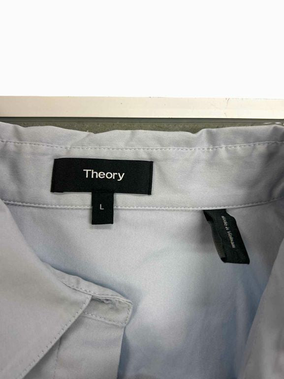 THEORY FITTED SHIRT IN STRETCH COTTON SIZE: L