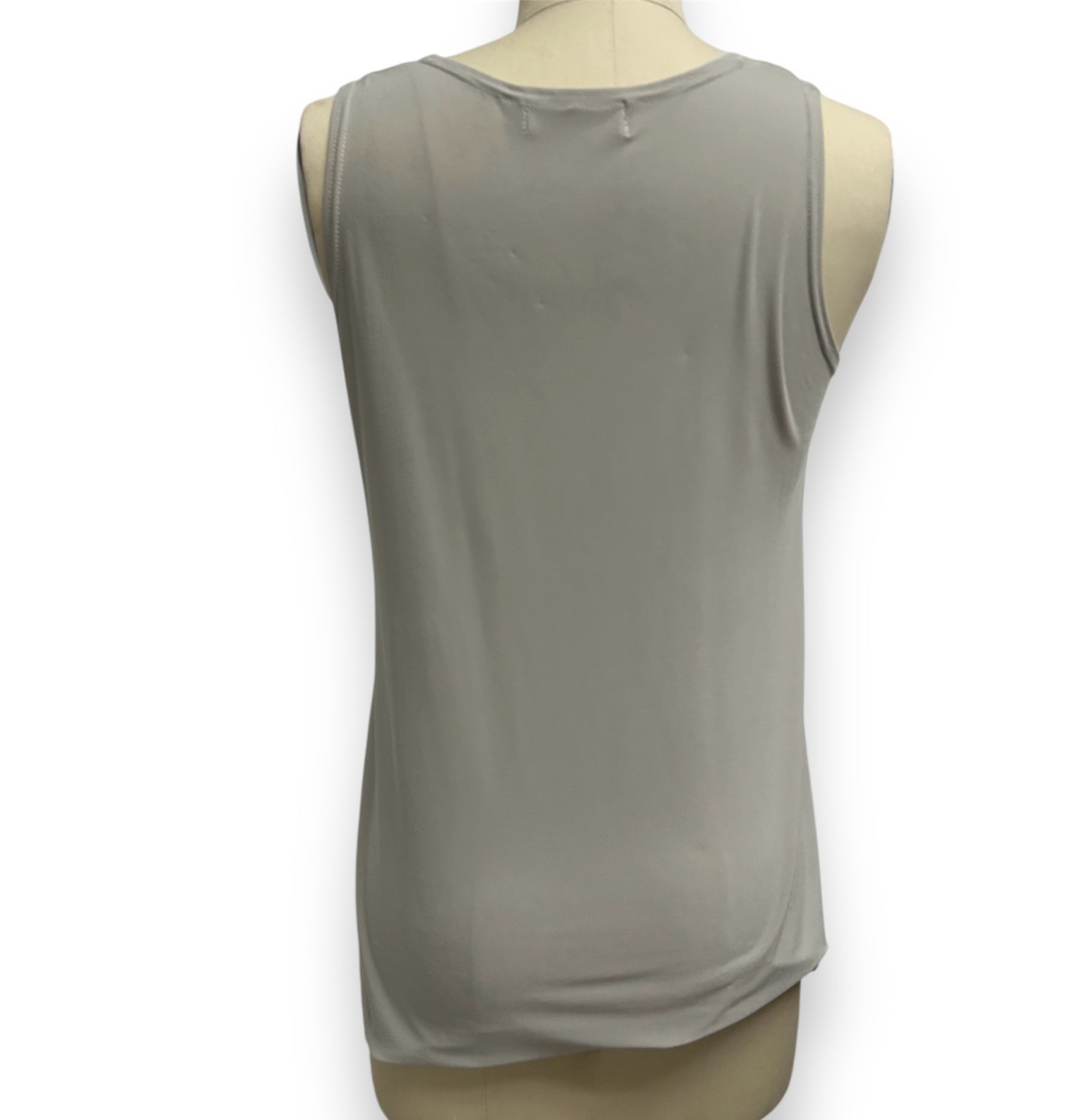 SYMPLI TAUPE FRINGE TANK CARDIGAN WRAP SET SIZE 6