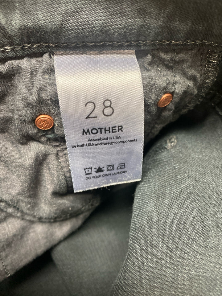 MOTHER THE INSIDER CROP STEP FRAY JEANS IN SO FAR GONE SIZE 27