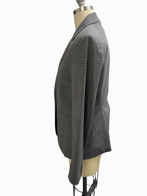 THEORY CARISSA CLASSIC CHECK BLAZER SIZE: 8