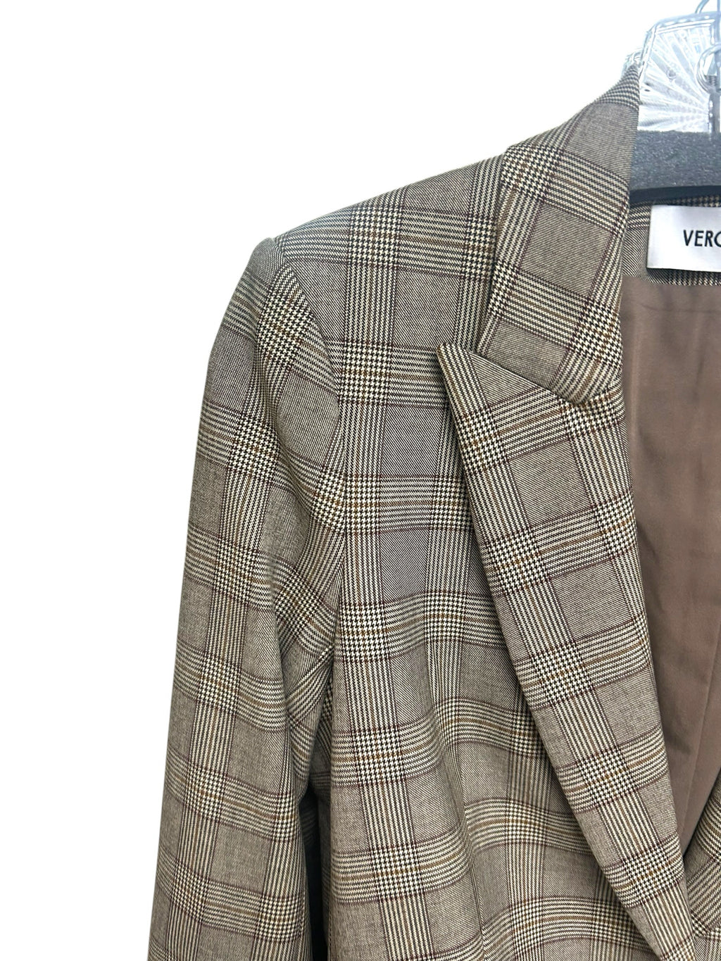 VERONICA BEARD CUTAWAY DICKEY CHECKED TWEED HOUNDSTOOTH BLAZER SIZE 6