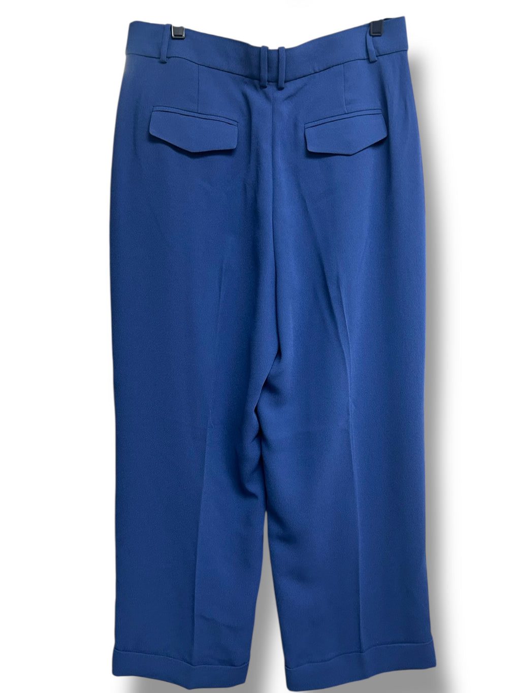 JCREW ESSENTIAL WIDE LEG CITY CREPE TROUSER -MEDITERRANEAN NAVY SIZE 12