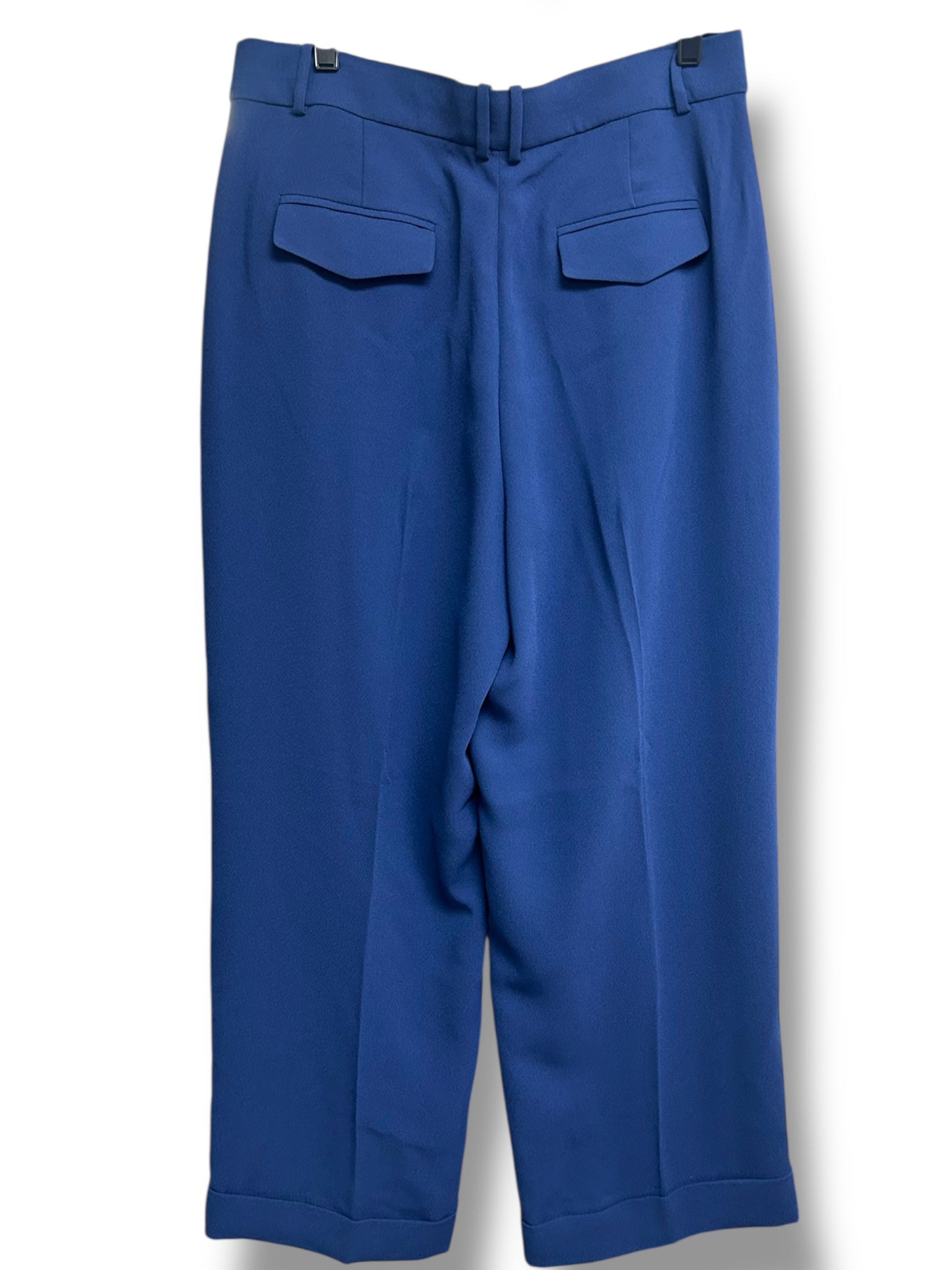 JCREW ESSENTIAL WIDE LEG CITY CREPE TROUSER -MEDITERRANEAN NAVY SIZE 12