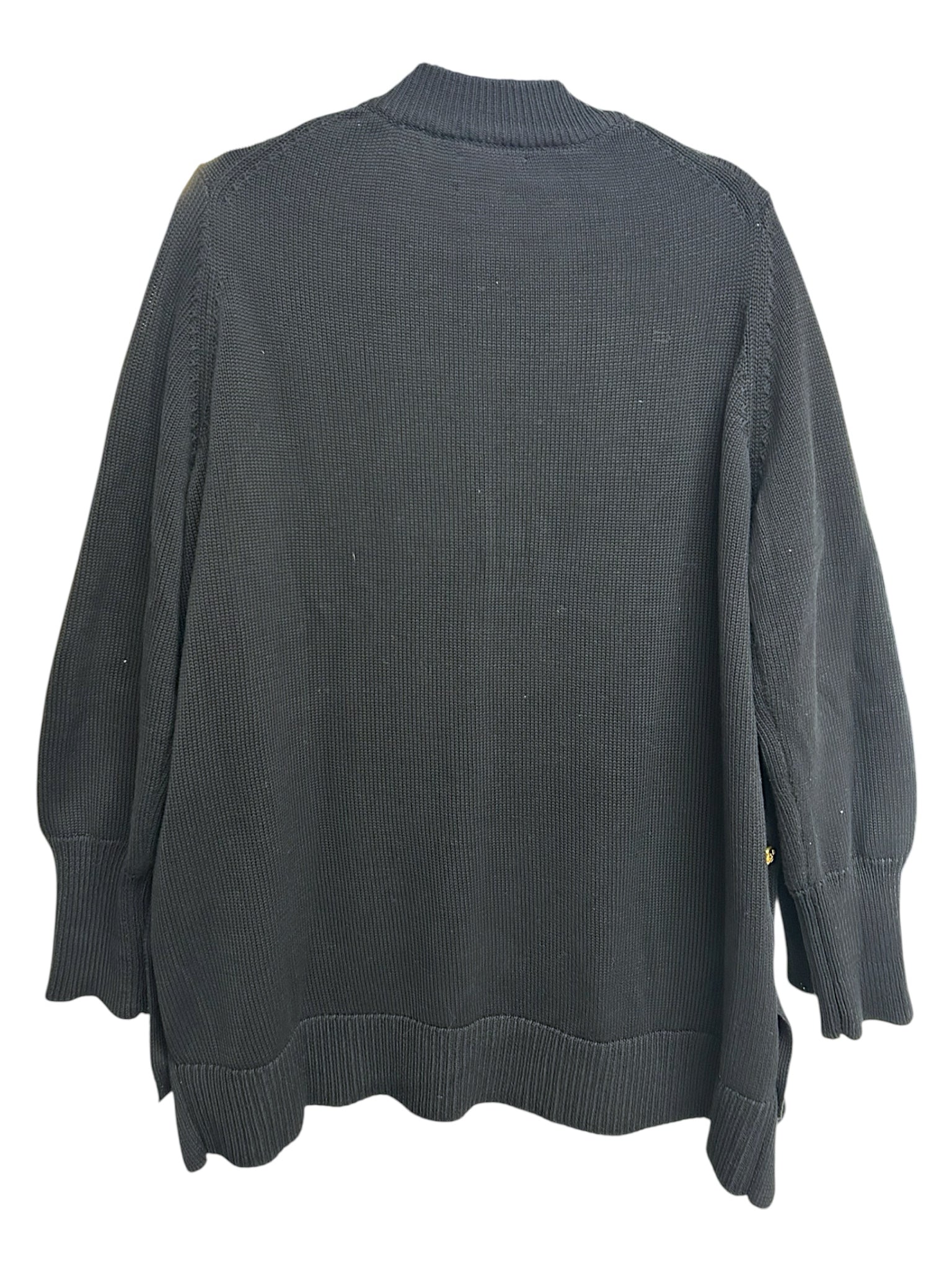 TUCKERNUCK  BEXLEY BLACK COTTON  SWEATER GOLD BUTTONS SIZE XXL