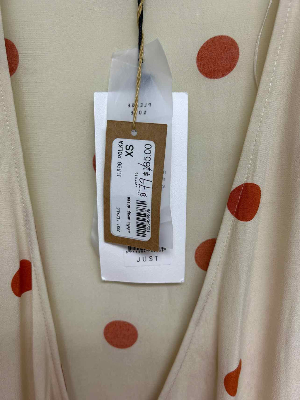 ANTHROPOLOGIE JUST FEMALE ADELIA WRAP DRESS SIZE: XS