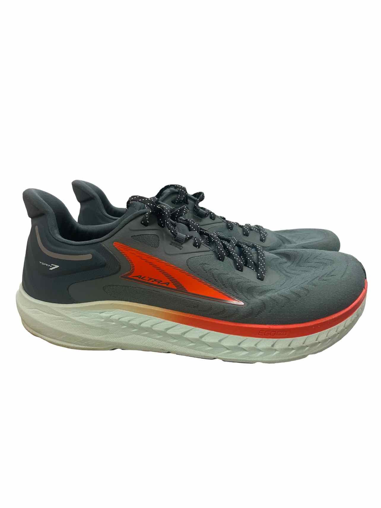 ALTRA STORIN 7 ROAD RUNNING SNEAKER IN ORANGE/GREY SIZE: 12