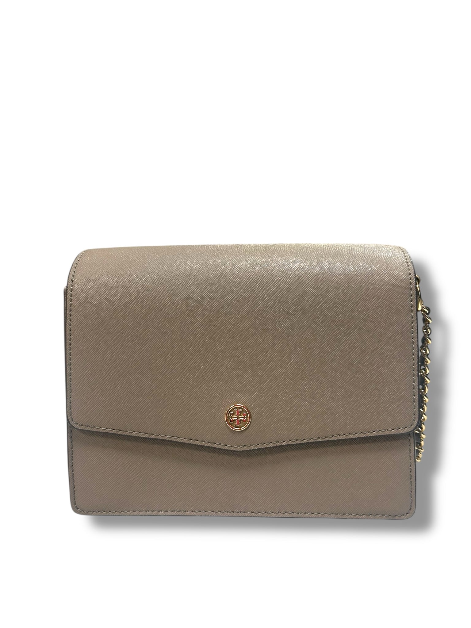 TORY BURCH ROBINSON CONVERTIBLE TAN SHOUDER BAG