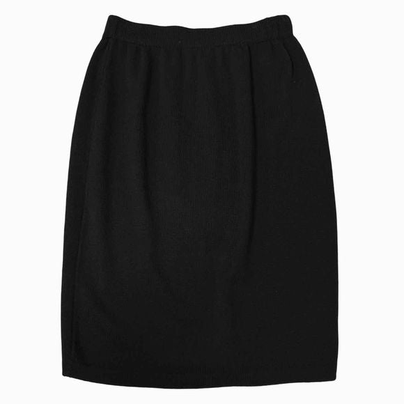 ST JOHN SANTANA KNIT PENCIL BLACK SKIRT SIZE 10