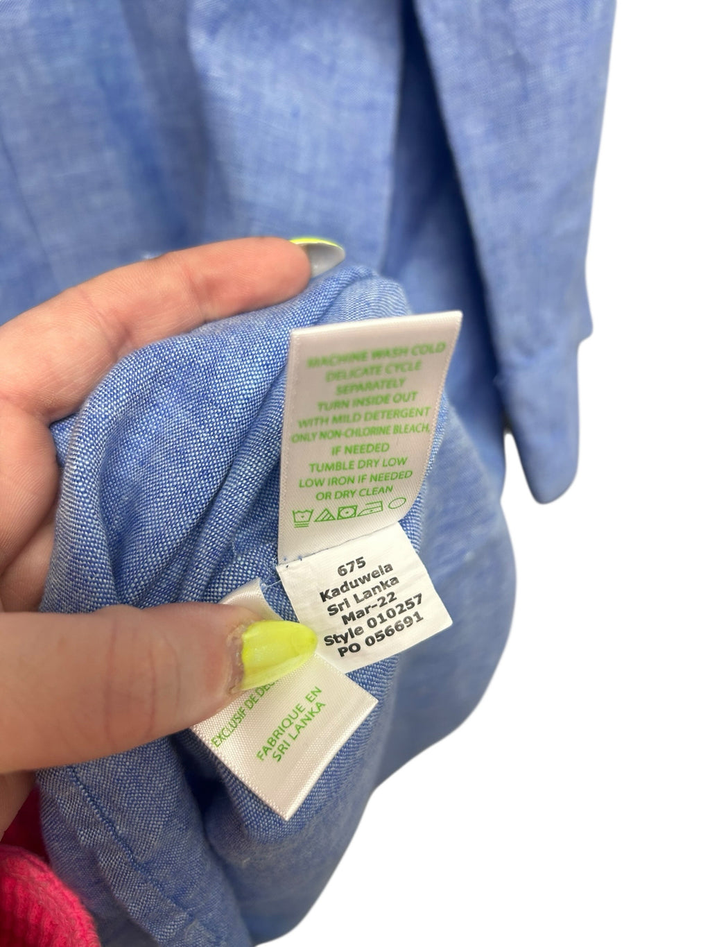 LILLY PULITZER PILAR TUNIC LINEN LIGHT BLUE DRESS SIZE XL