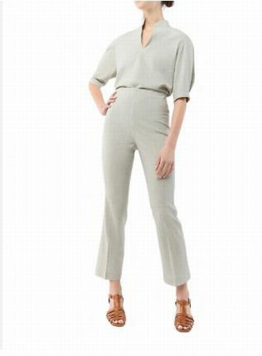 ANN MASHBURN nwt fayette flare cropped pant SIZE: L