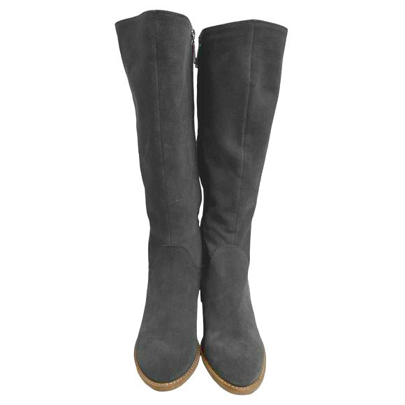 BLONDO NIB! NIKKI WATERPROOF SUEDE TALL GRAY BOOT SIZE 8.5