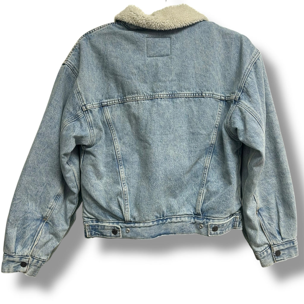 NWT LEVI'S SHERPA 90'S TRUCKER DENIM JACKET LIGHT WASH SIZE XS