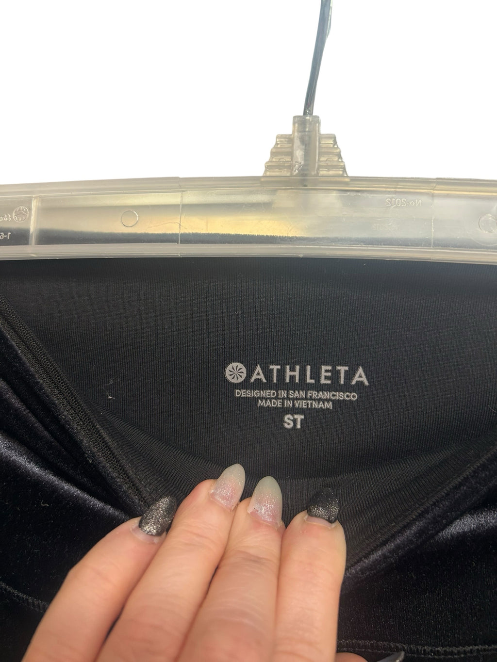 ATHLETA CHATARUNGA BLACK VELVET TIGHTS SIZE SMALL TALL