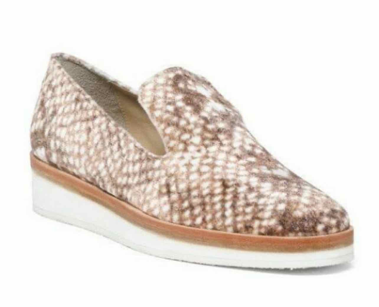 FREE PEOPLE SNAKE EYES VELVET SLIP ON BROWN SIZE 38