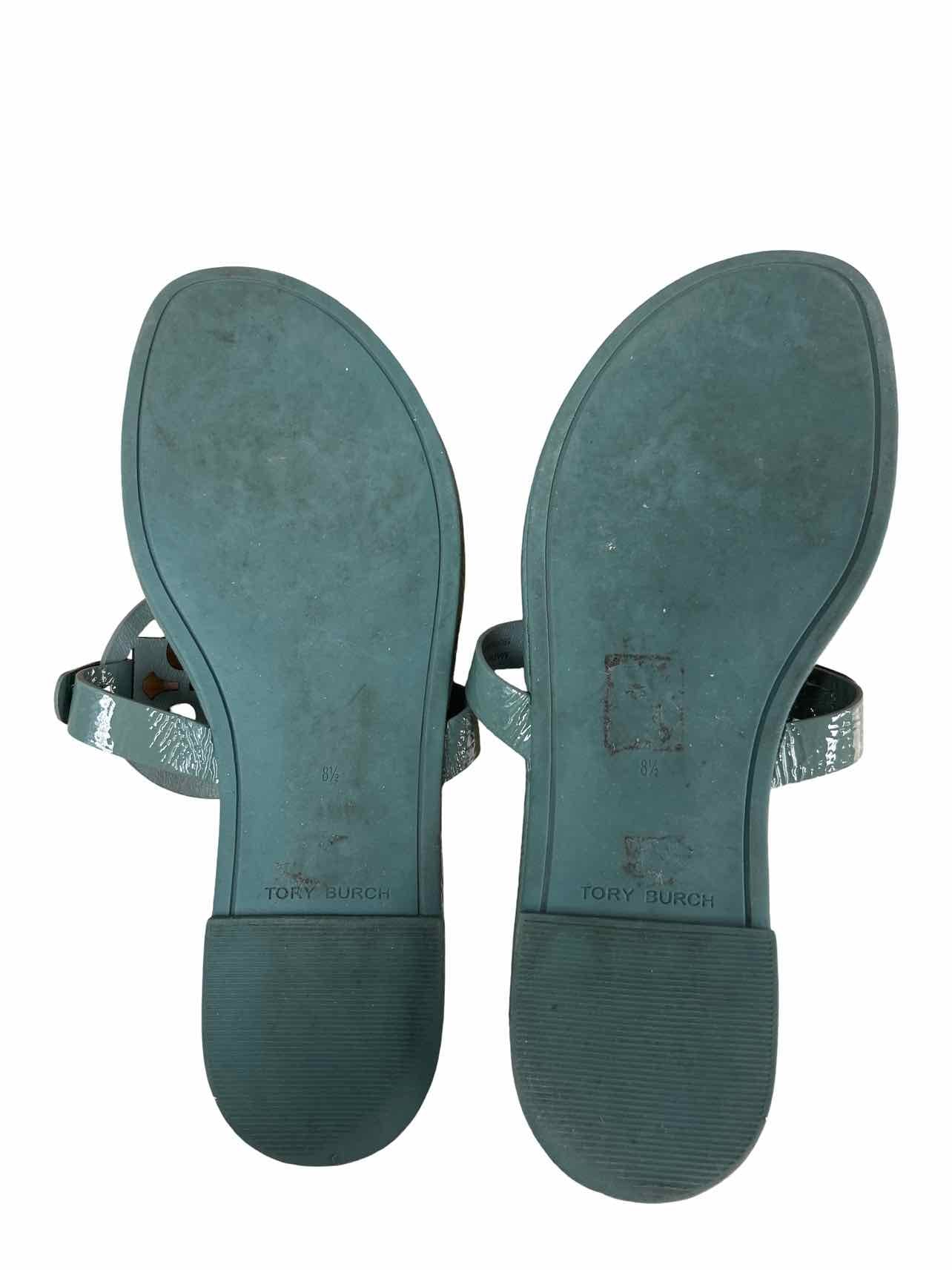 TORY BURCH PATENT MILLER SANDAL SIZE: 8.5