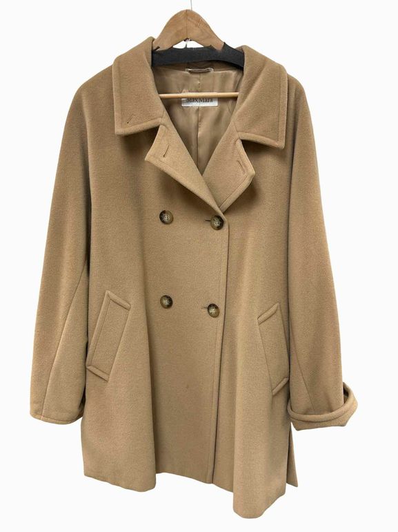 MAX MARAICONIC DOUBLE BREASTED WOOL COAT SIZE: 10