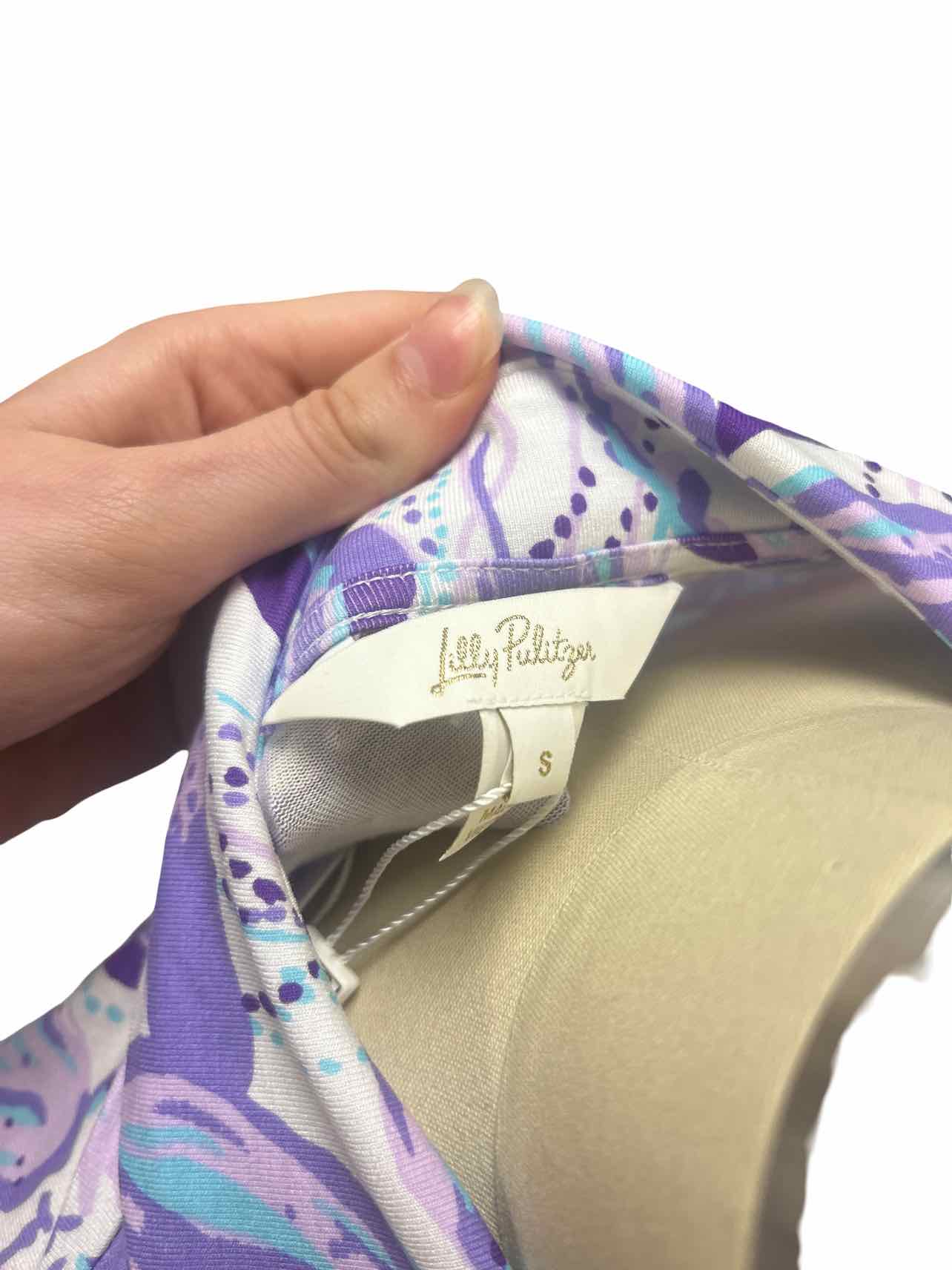 LILLY PULITZER  NWT BERKELY MAXI TROPICAL PURPLE ELEPHANT IN THE BLOOM PATTERN SIZE: S