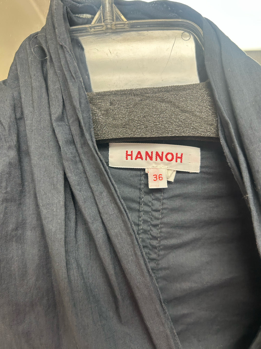 HANNOH WESSEL RACHEL COTTON GRAY WRAP DRESS WITH NO LINING SIZE 36 US 4