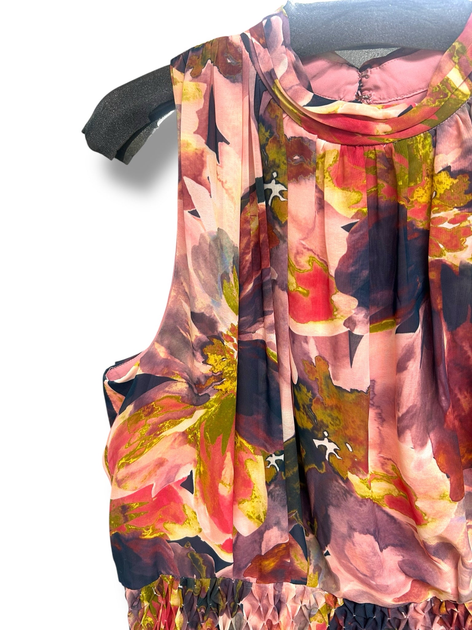 NWT KAY UNGER SERRAPHINA SHEER CHIFFON GOWN 5518072 SIZE 14