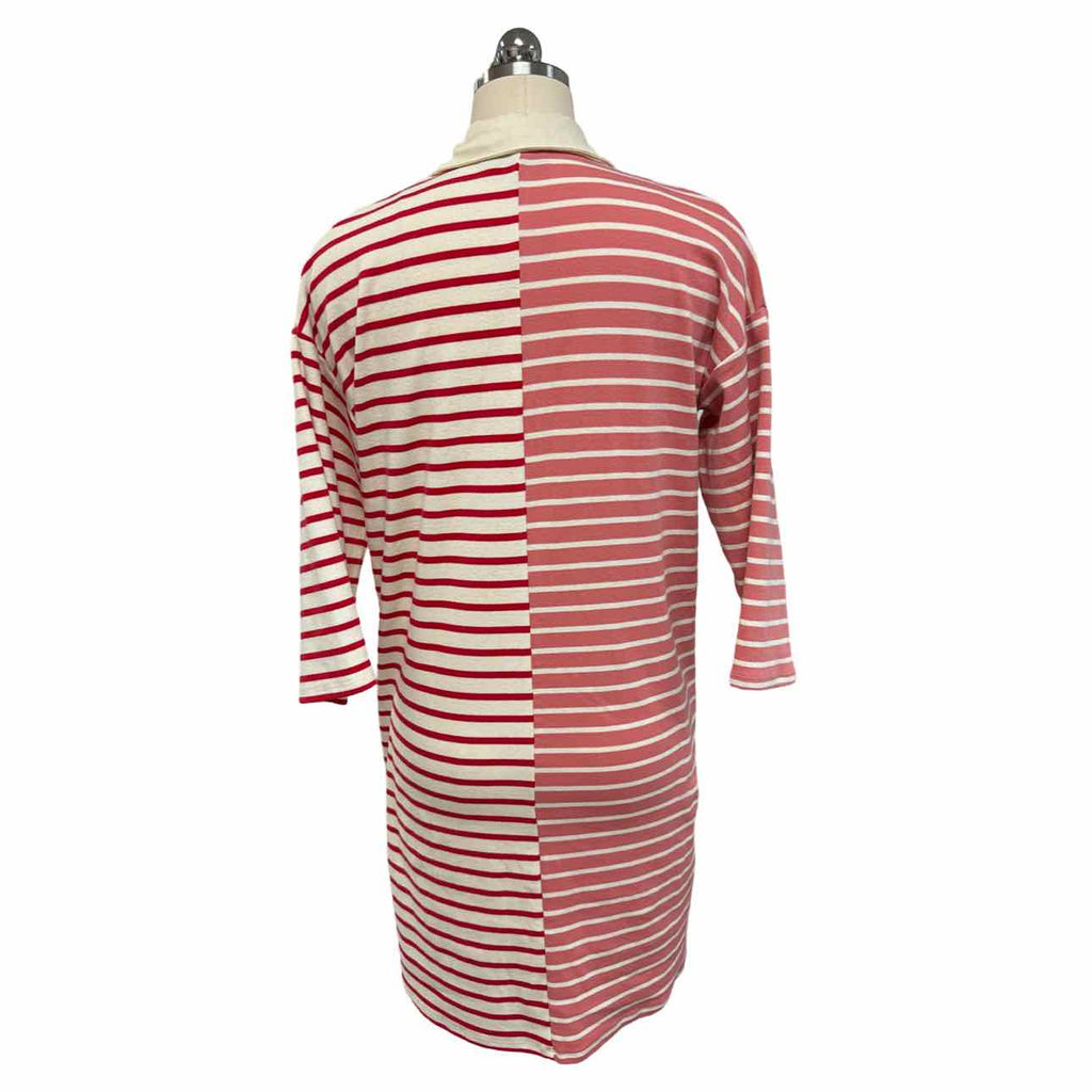 TUCKERNUCK ASHTON KNIT POLO RED/PINK DRESS SIZE XS