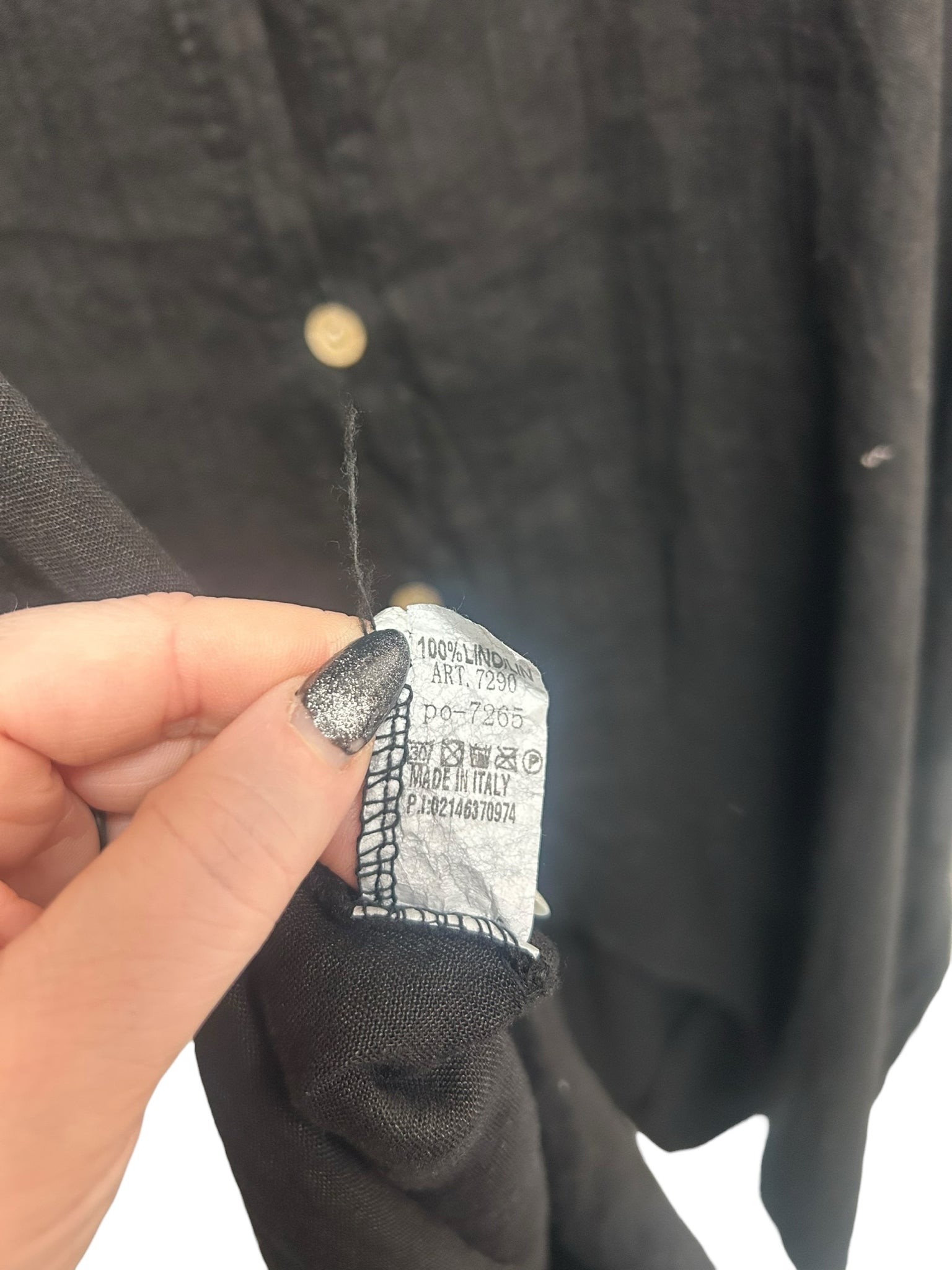 NWT SAGA LINEN BUTTON DOWN ASSYMETRICAL LAGENLOOK HEM TUNIC ONE SIZE