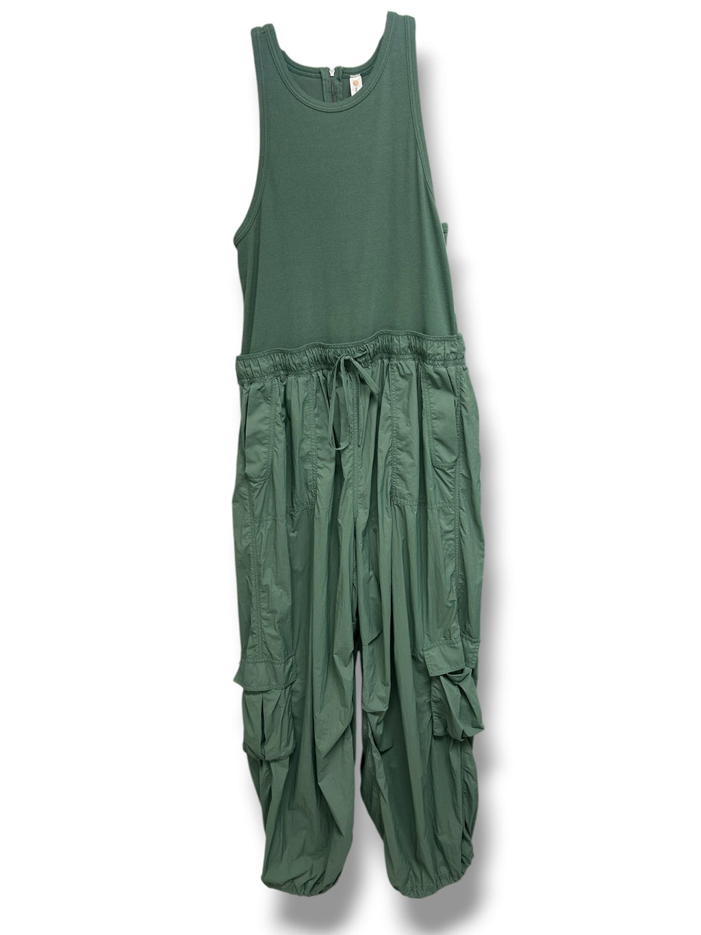 ANTHROPOLOGIE DAILY PRACTICE MESSA UTILITY CARGO JUMPSUIT GREEN SIZE XL