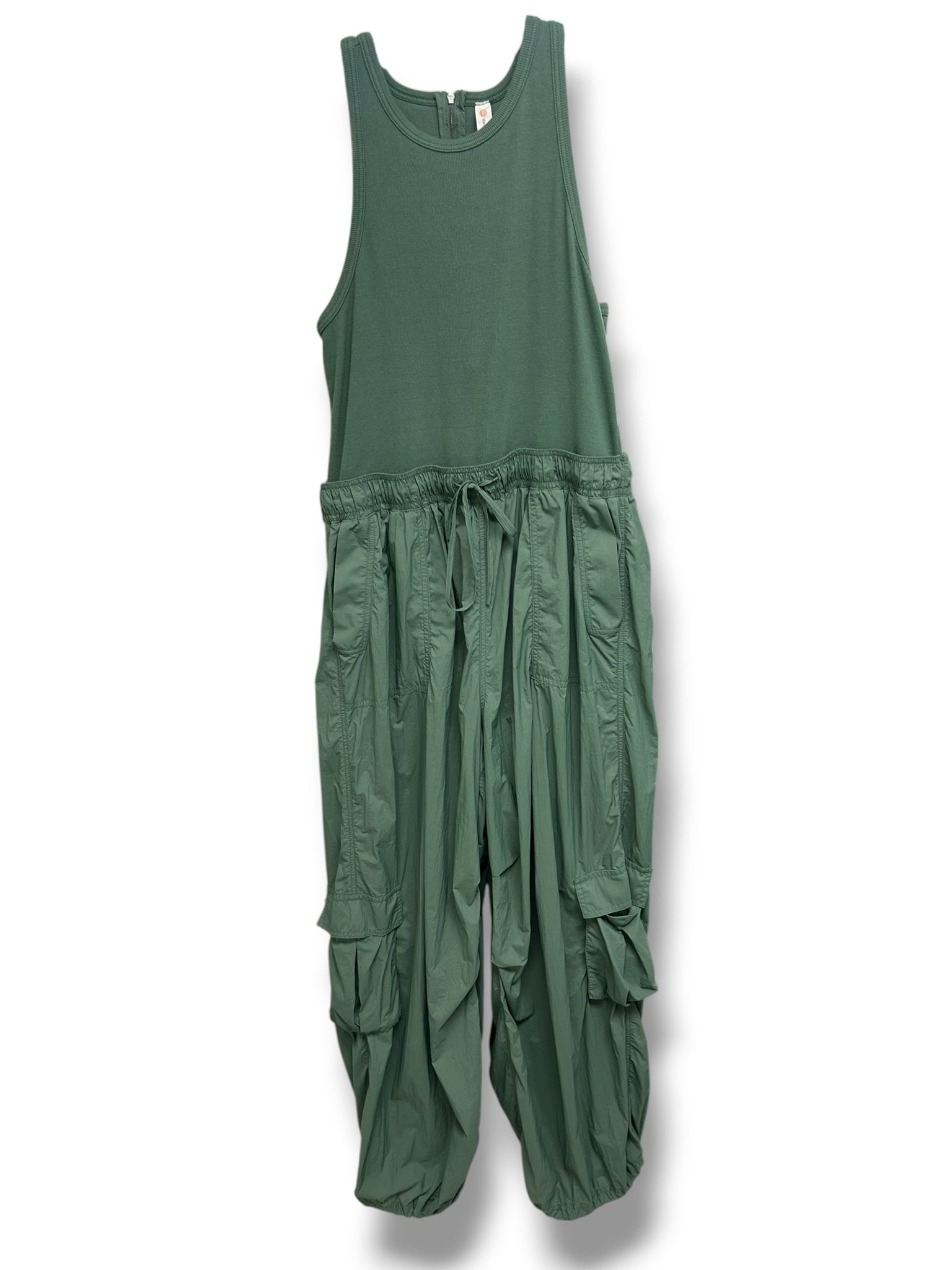 ANTHROPOLOGIE DAILY PRACTICE MESSA UTILITY CARGO JUMPSUIT GREEN SIZE XL