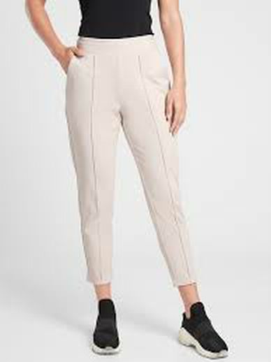 ATHLETA VENICE PINTUCK PANT IN ABALONE SIZE: M