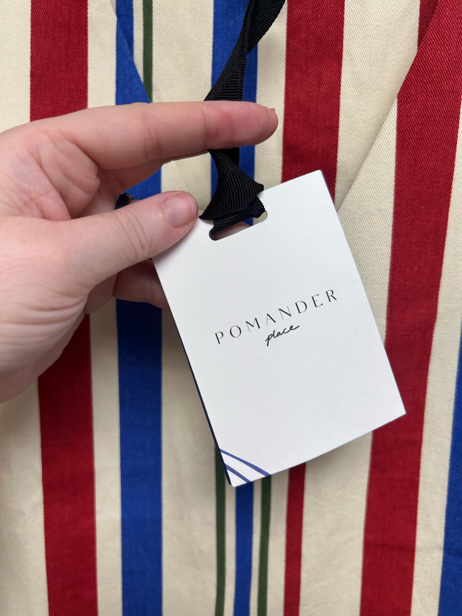 NWT POMANDER PLACE AMERICANA STRIPE KIRA MINI TANK DRESS SIZE XS