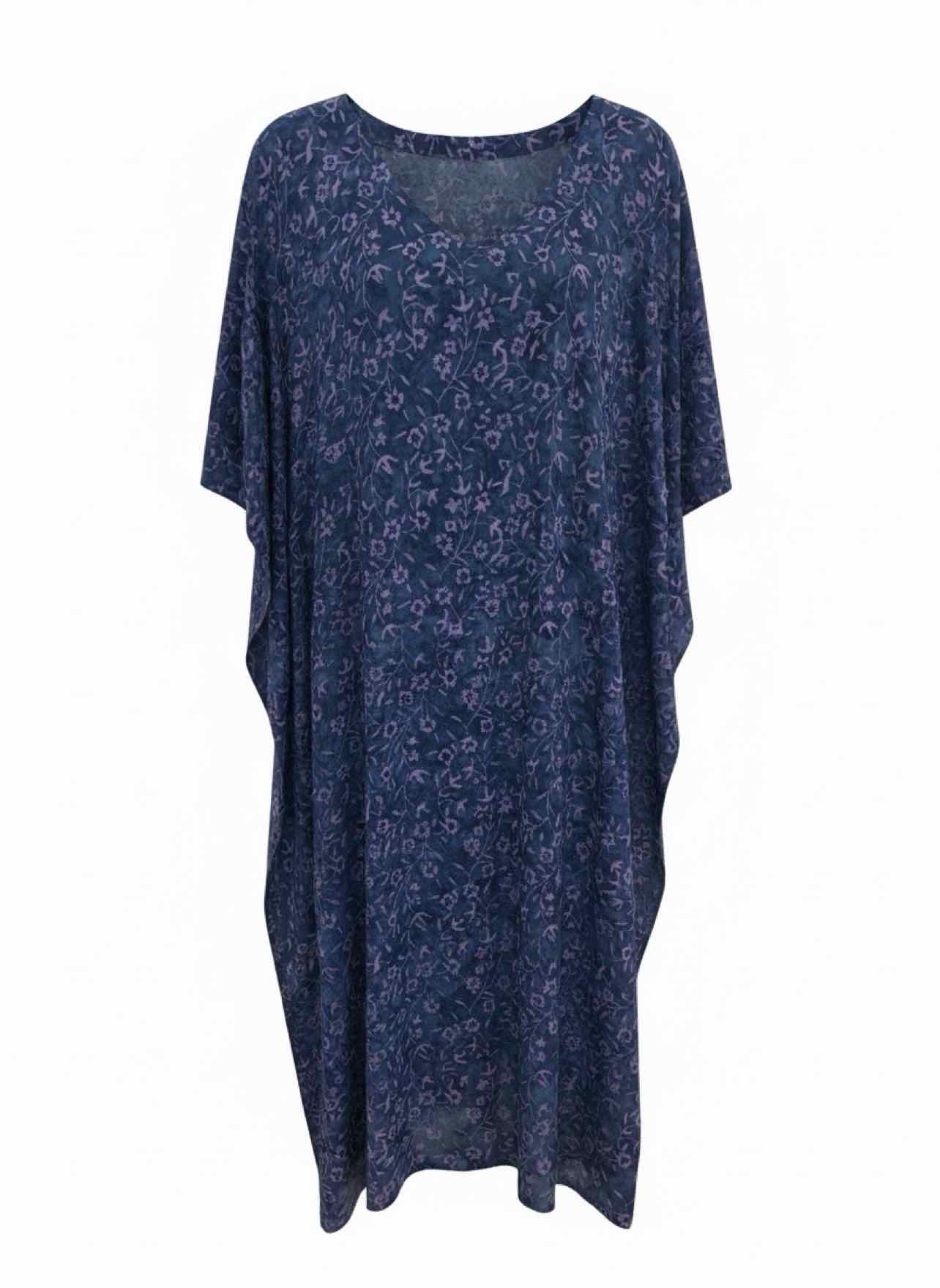 EAGLE RAY TRADERS INDIA MADE FLORAL PRINT KAFTAN SIZE: S/M