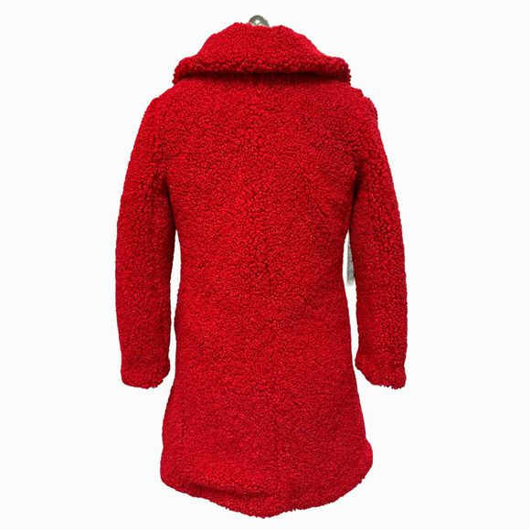 JCREW NWOT! TEDDY SHERPA LADY COAT IN HOLIDAY RED SIZE XSP