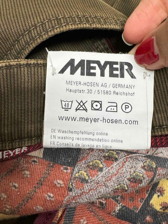 MEYER DIEGO BROWN TROUSER 54 38X32 SIZE 38