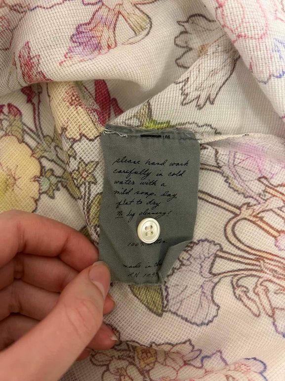 RAQUEL ALLEGRA HALTER MIDI DRESS GARDEN PRINT SIZE: 00